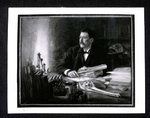 Verschiedenen Aufnahmen eines Ölgemäldes von Eberhard Fraas