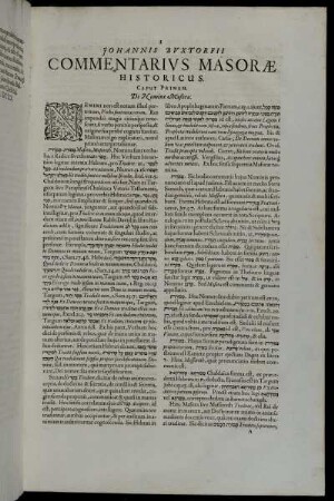 Commentarius Masoræ Historicus.