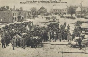 Nach der Russenvertreibung aus Ostpreußen 1915 - Marktplatz in Pillkallen