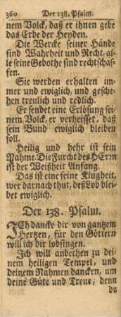 Der 138. Psalm