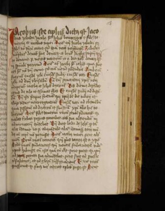Jacobus de Voragine: Legenda aurea. Ex legenda aurea sancto Jacobo apostolo. Jacobo iste apostolus dictus est Jacobus Zebedei …