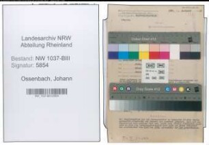 Entnazifizierung Johann Ossenbach , geb. 22.07.1894 (Landwirt)