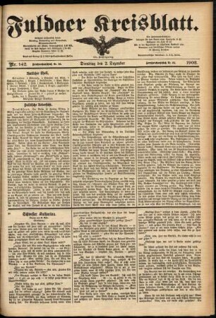 Ausgabe vom Dienstag, den 02. Dezember 1902.