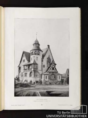 24. Villa in Darmstadt, Herdweg. Architekt: Hrch. Metzendorf in Bensheim a. d. B.