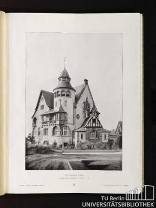 24. Villa in Darmstadt, Herdweg. Architekt: Hrch. Metzendorf in Bensheim a. d. B.