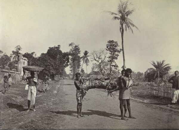 Street scene with traders