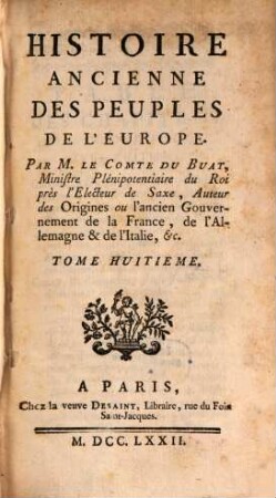 Histoire ancienne des peuples de l'Europe, 8