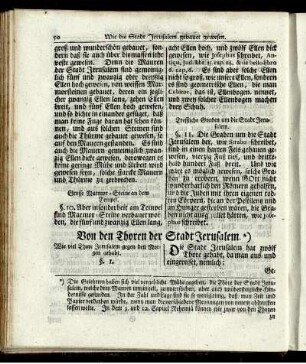 Von den Thoren der Stadt Jerusalem.