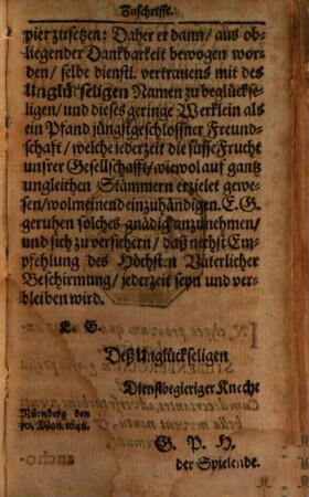 Der Grosse Schauplatz Jämerlicher Mordgeschichte : Mit vielen merkwürdigen Erzehlungen neu üblichen Gedichten, Lehrreichen Sprüchen, Scharffsinnigen Hoffreden, artigen Schertzfragen und Antworten, 1/2. (1649).