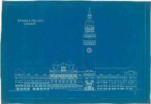 Billing, Hermann; Kiel (Schleswig-Holstein); Rathaus - Vorderfassade (Ansicht)