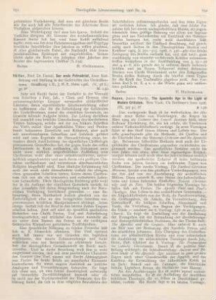 652-653 [Rezension] Ropes, James Hardy, The Apostolic Age in the Light of Modern Criticism