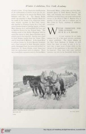 Vol. 60 (1916/1917) = No. 240: Winter exhibition, New York Academy