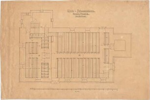 Dolmetsch, Heinrich; Hohenmemmingen; Ev. Pfarrkirche - Neue Bestuhlung (Grundriss EG)