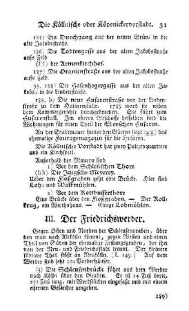 III. Der Friedrichswerder