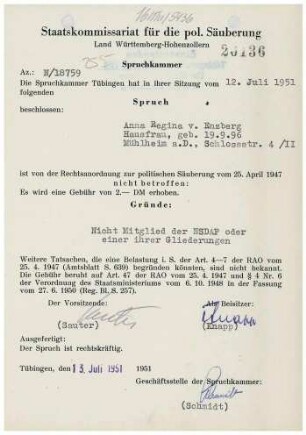 Enzberg, Anna Regina von