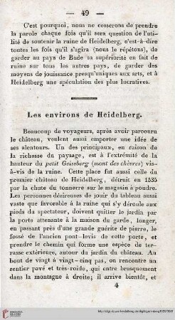 Les environs de Heidelberg