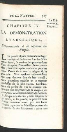 Chapitre IV. La demonstration évangélique [...]