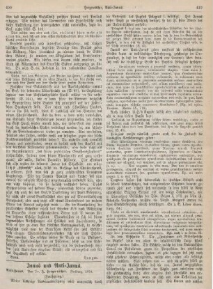 409-419 Janus und Anti-Janus : Fortsetzung