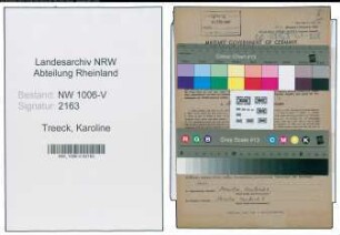 Entnazifizierung Karoline Van Treeck , geb. 28.01.1874 ()
