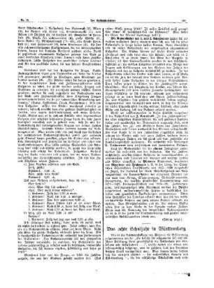 Das achte Schuljahr in Württemberg