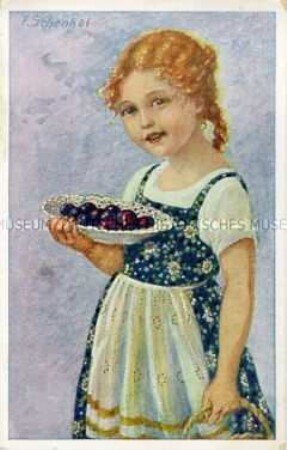 Mädchen mit Obstschale