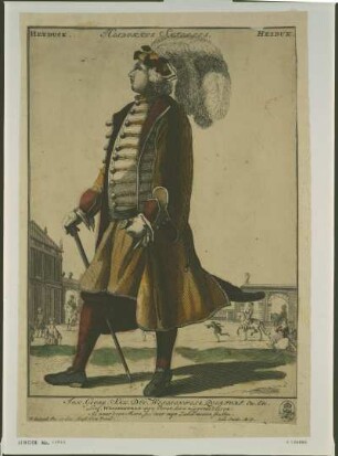 Bildnis Johann Georg, Herzog zu Sachsen-Weißenfels- (Querfurt) als Haiduck