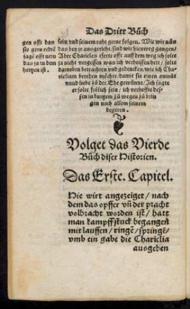 Volget das Vierde Buch diser Historien.