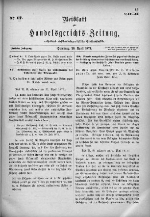 No. 17. 26. April 1873