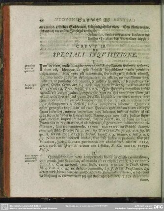 Caput III. De Speciali Inquisitione