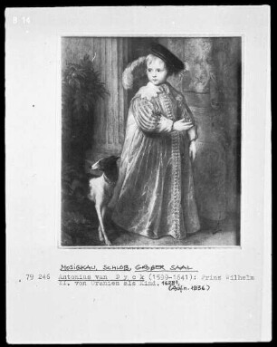 Prinz Wilhelm II. von Oranien als Kind