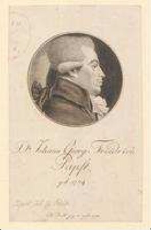 Dr. Johann Georg Friedrich Papst; geb. 1754