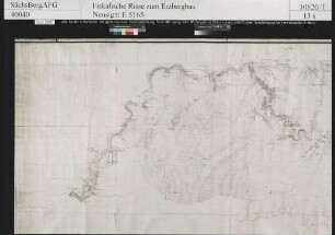 Freiberger Bergamtsrevier (von Roßwein bis Sayda) mit Angaben der gangbaren und auflässigen Berggebäude
