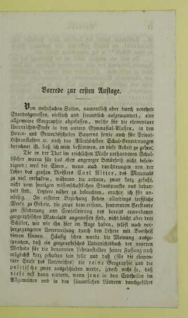 Vorrede zur ersten Auflage