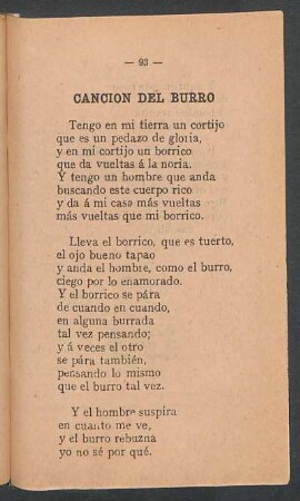 Canción del burro