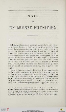 N.S. 10.1864: Note sur un bronze phénicien