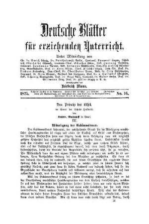 Das Princip der Ethik : im Sinne der Schule Herbarts ; (Fortsetzung)