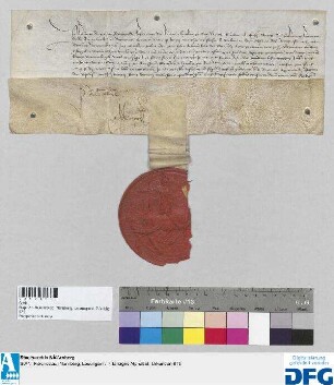 Herzog Philipp von Burgund bestätigt der Stadt Nürnberg den Empfang des von ihr jährlich an ihn zu leistenden Jus und garantiert ihr dafür den Weiterbestand der alten Privilegien.