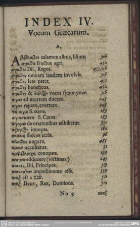 Index IV.
