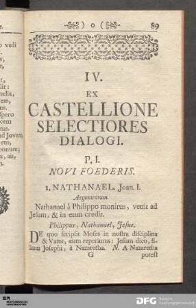 P. I. Novi Foederis.
