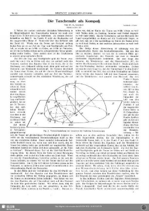 Die Taschenuhr als Kompaß (Schluß zu Seite 143)