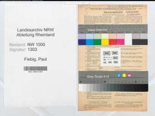 Entnazifizierung Paul Fiebig, geb. 09.01.1899 ()