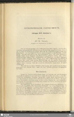 Astronomische Instrumente