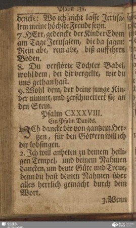 Psalm CXXXVIII