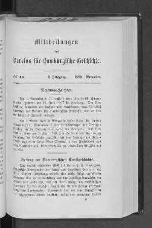 No. 11, 1880. November