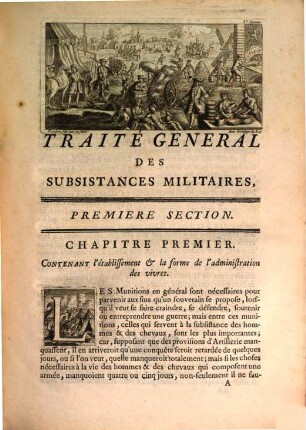 Traité general des Subsistances militaires