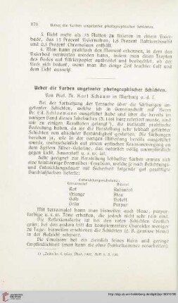 21: Ueber die Farben ungetonter photographischer Schichten