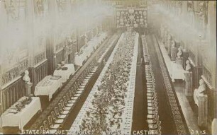 State Banquet Table. Windsor Castle.