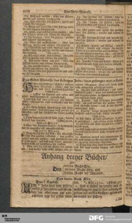 Anhang dreyer Bücher / als: Des dritten Buchs Esra, des vierdten Buches Esra und dritten Buchs der Maccabäer