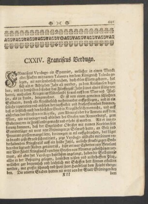 CXXIV. Franciscus Verdugo