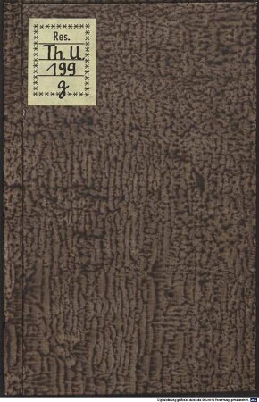 Oratio Justi Jonae, Doctoris Theologiae, de studiis theologicis